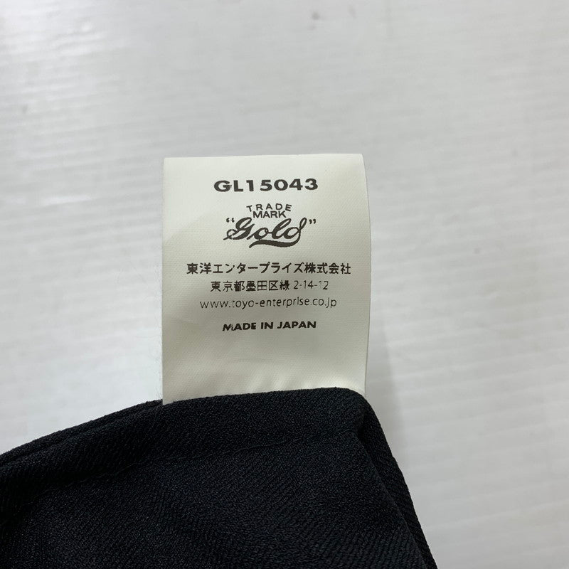 【中古品】【メンズ】 GOLD ゴールド CRAPE TWILL NO COLLAR CARDIGAN GL15043 クレイプ ツイル ノーカラーカーディガン トップス 東洋エンタープライズ 145-260901-ko-01-teih サイズ：L カラー：ブラック 万代Net店