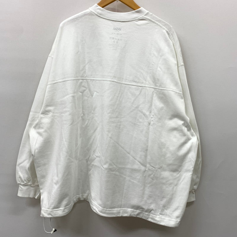 【中古品】【メンズ】 is-ness イズネス BALLOON SWITCHING LONG SLEEVE TEE バルーン スイッチング ロングスリーブ Tシャツ 長袖 トップス 140-260901-ko-05-teih サイズ：M カラー：ホワイト 万代Net店