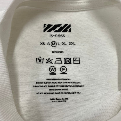 【中古品】【メンズ】 is-ness イズネス BALLOON SWITCHING LONG SLEEVE TEE バルーン スイッチング ロングスリーブ Tシャツ 長袖 トップス 140-260901-ko-05-teih サイズ：M カラー：ホワイト 万代Net店