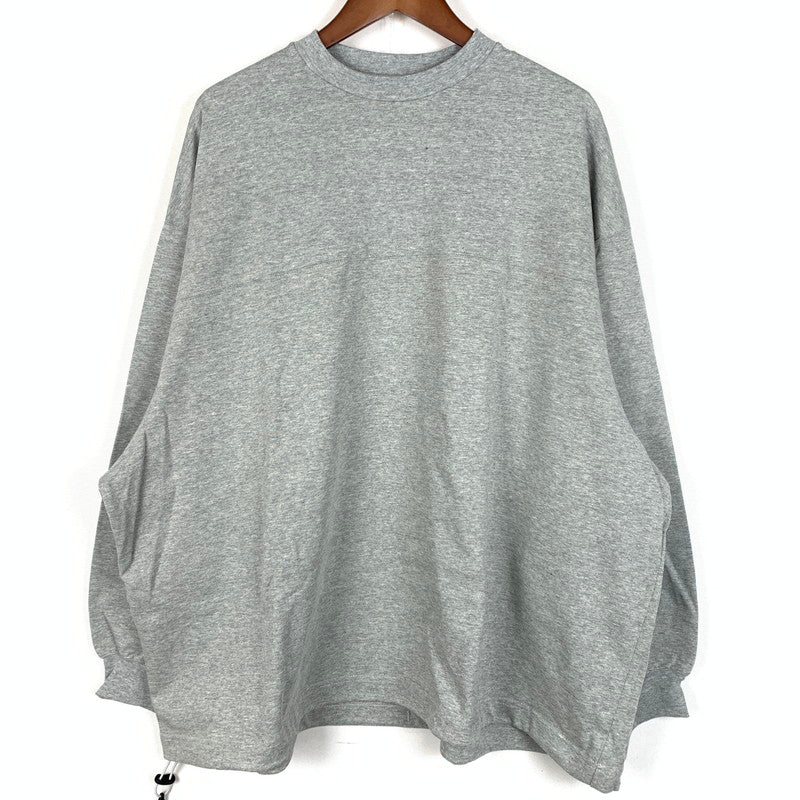【中古品】【メンズ】 is-ness イズネス BALLOON SWITCHING LONG SLEEVE TEE バルーン スイッチング ロングスリーブ Tシャツ 長袖 トップス 140-260901-ko-07-teih サイズ：M カラー：グレー 万代Net店
