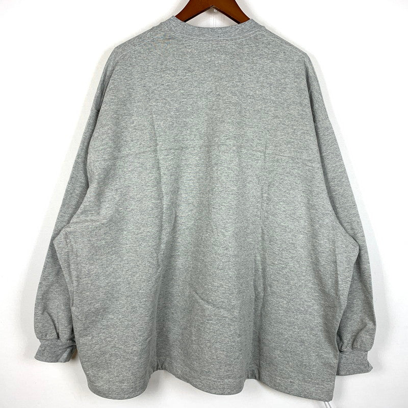 【中古品】【メンズ】 is-ness イズネス BALLOON SWITCHING LONG SLEEVE TEE バルーン スイッチング ロングスリーブ Tシャツ 長袖 トップス 140-260901-ko-07-teih サイズ：M カラー：グレー 万代Net店