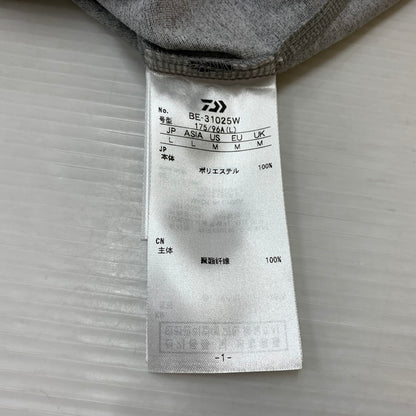 【中古品】【メンズ】 DAIWA PIER39 ダイワピア39 TECH DRAWSTRING L/S TEE BE-31025W テック ドローストリング ロングスリーブ Tシャツ 長袖 トップス 144-260901-ko-04-teih サイズ：L カラー：グレー 万代Net店