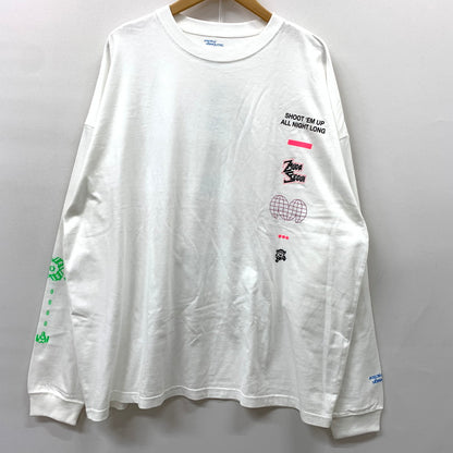 【中古品】【メンズ】 UNTRACE アントレース _213 L/S GRAPHIC TEE＿3 ロングスリーブ グラフィック Tシャツ 長袖 トップス 140-260901-ko-06-teih サイズ：2 カラー：ホワイト 万代Net店