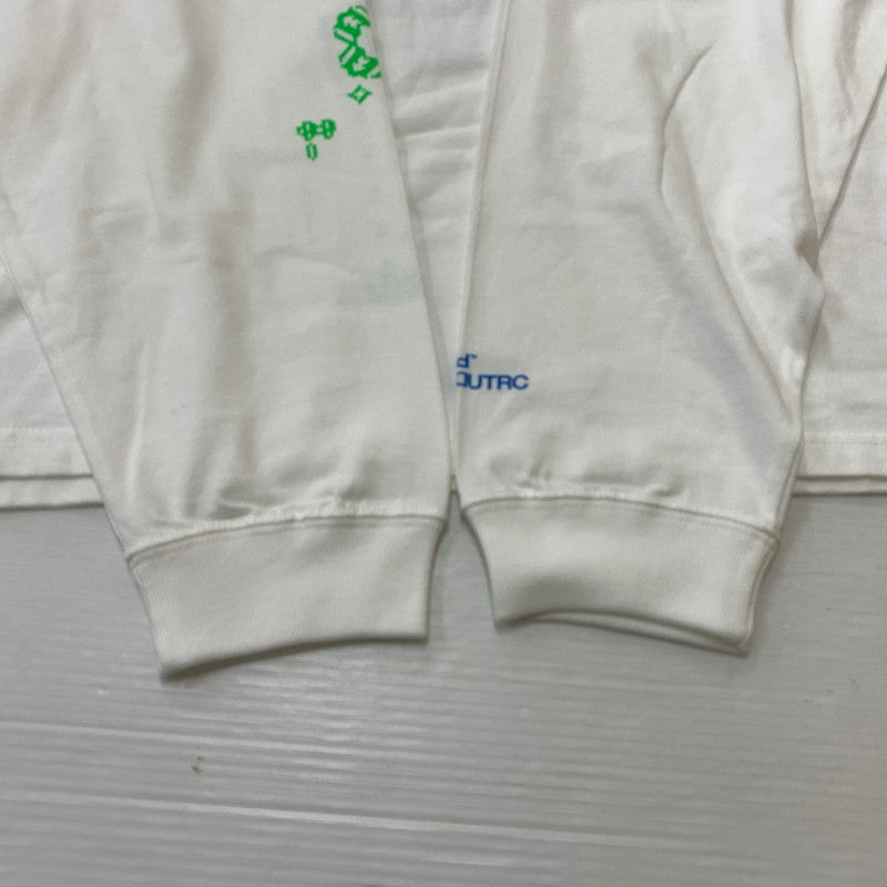 【中古品】【メンズ】 UNTRACE アントレース _213 L/S GRAPHIC TEE＿3 ロングスリーブ グラフィック Tシャツ 長袖 トップス 140-260901-ko-06-teih サイズ：2 カラー：ホワイト 万代Net店