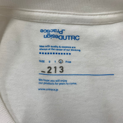 【中古品】【メンズ】 UNTRACE アントレース _213 L/S GRAPHIC TEE＿3 ロングスリーブ グラフィック Tシャツ 長袖 トップス 140-260901-ko-06-teih サイズ：2 カラー：ホワイト 万代Net店