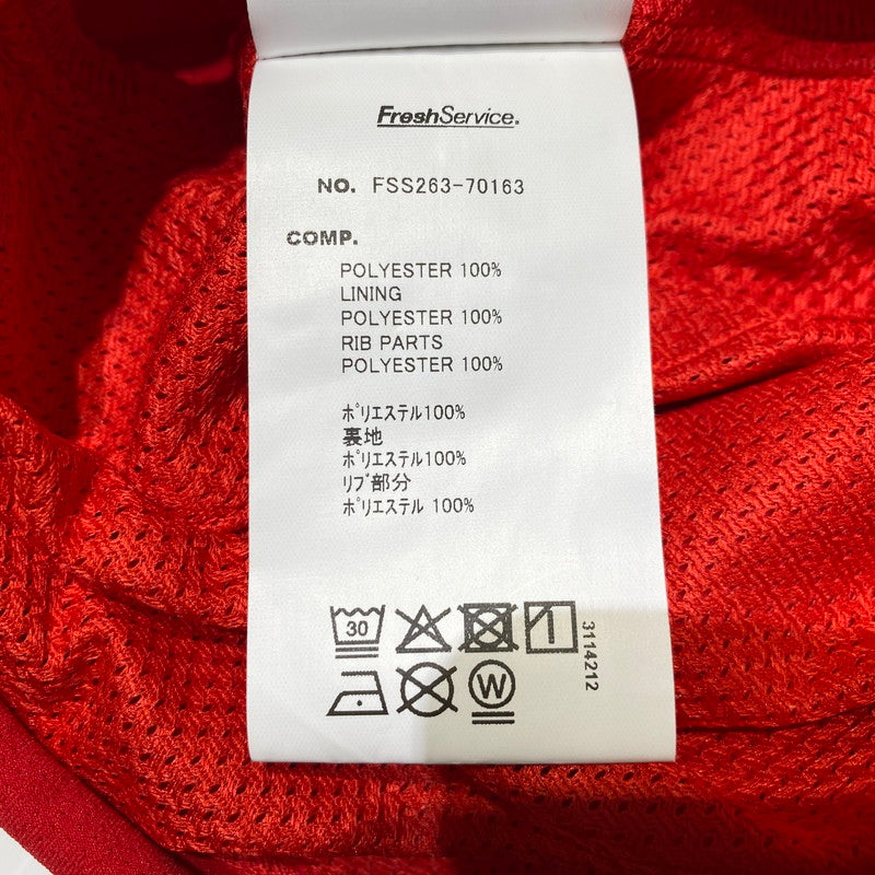 【中古品】【メンズ】 FRESHSERVICE フレッシュサービス ACTIVE DRY MESH PULLOVER FSS263-70163 アクティブ ドライ メッシュ プルオーバー 半袖 トップス 140-260901-yo-08-teih サイズ：M カラー：レッド 万代Net店