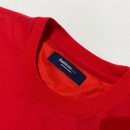 【中古品】【メンズ】 FRESHSERVICE フレッシュサービス ACTIVE DRY MESH PULLOVER FSS263-70163 アクティブ ドライ メッシュ プルオーバー 半袖 トップス 140-260901-yo-08-teih サイズ：M カラー：レッド 万代Net店