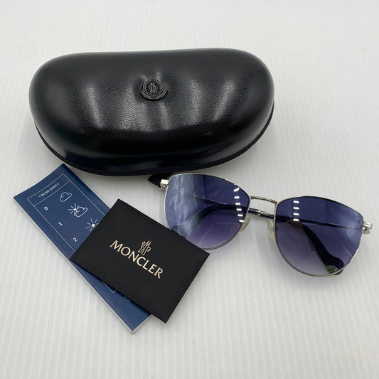 【中古品】【メンズ】 MONCLER モンクレール SUNGLASSES ML 0085 16X サングラス アイウェア キャットアイ メタルフレーム 203-260909-ko-17-teih サイズ：56□17-140 カラー：シルバーフレーム 万代Net店