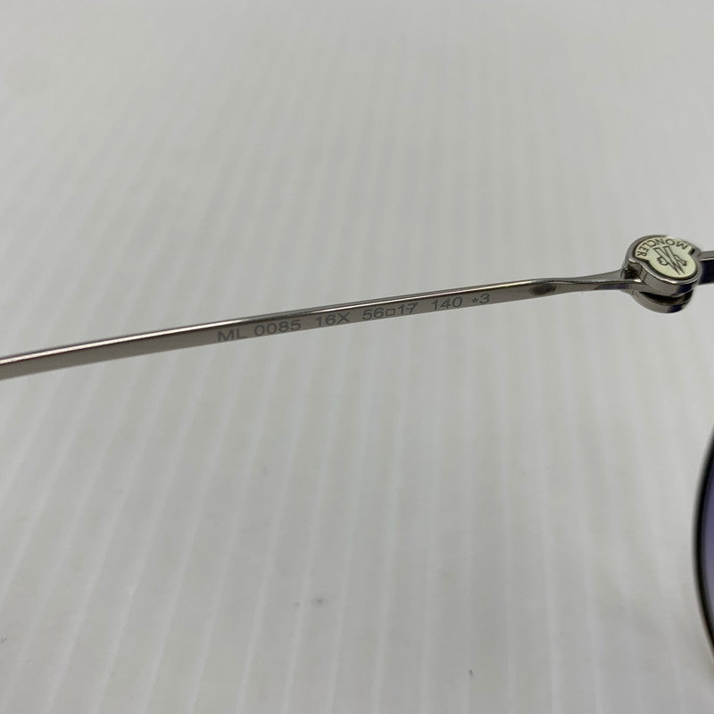 【中古品】【メンズ】 MONCLER モンクレール SUNGLASSES ML 0085 16X サングラス アイウェア キャットアイ メタルフレーム 203-260909-ko-17-teih サイズ：56□17-140 カラー：シルバーフレーム 万代Net店