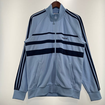 【中古品】【メンズ】 ADIDAS アディダス TRACK JACKET JP1042 トラック ジャケット アウター ジャージ 148-260901-sa-14-teih サイズ：M カラー：ライトブルー 万代Net店