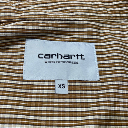 【中古品】【メンズ】 Carhartt WIP カーハート ワークインプログレス S/S GROFF SHIRT I0361913 ショートスリーブ グロフ シャツ 半袖 トップス 145-260901-yo-09-teih サイズ：XS カラー：ブラウン 万代Net店