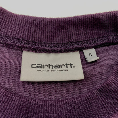 【中古品】【メンズ】 Carhartt WIP カーハートワークインプログレス UNITED SCRIPT SWEAT I028275 ユナイテッド スクリプト スウェットシャツ トップス トレーナー ベロアフリース風 145-260901-ko-02-teih サイズ：S カラー：パープル 万代Net店