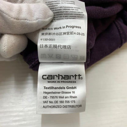 【中古品】【メンズ】 Carhartt WIP カーハートワークインプログレス UNITED SCRIPT SWEAT I028275 ユナイテッド スクリプト スウェットシャツ トップス トレーナー ベロアフリース風 145-260901-ko-02-teih サイズ：S カラー：パープル 万代Net店