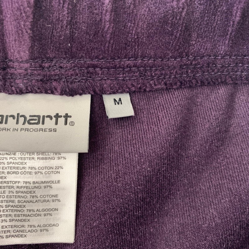 【中古品】【メンズ】 Carhartt WIP カーハート ワークインプログレス UNITED SCRIPT JOGGING PANT I028277 ユナイテッド スクリプト ジョギングパンツ ボトムス ベロアフリース風 156-260901-ko-17-teih サイズ：M カラー：パープル 万代Net店