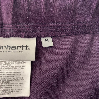 【中古品】【メンズ】 Carhartt WIP カーハート ワークインプログレス UNITED SCRIPT JOGGING PANT I028277 ユナイテッド スクリプト ジョギングパンツ ボトムス ベロアフリース風 156-260901-ko-17-teih サイズ：M カラー：パープル 万代Net店