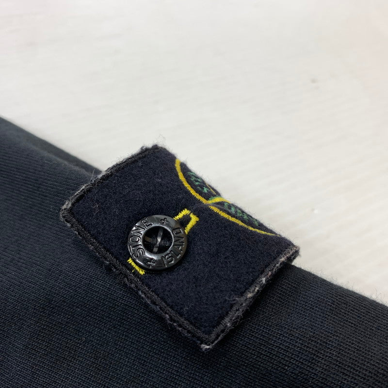 【中古品】【メンズ】 STONE ISLAND ストーンアイランド GARMENT DYED CREWNECK SWEATSHIRT 791563750 ガーメントダイ クルーネック スウェット トップス トレーナー 141-260901-ko-03-teih サイズ：L カラー：ブラック 万代Net店