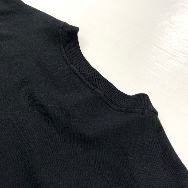 【中古品】【メンズ】 STONE ISLAND ストーンアイランド GARMENT DYED CREWNECK SWEATSHIRT 791563750 ガーメントダイ クルーネック スウェット トップス トレーナー 141-260901-ko-03-teih サイズ：L カラー：ブラック 万代Net店