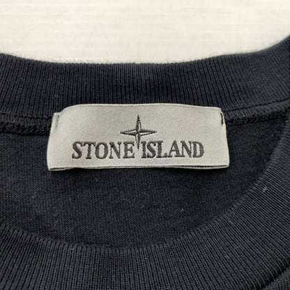 【中古品】【メンズ】 STONE ISLAND ストーンアイランド GARMENT DYED CREWNECK SWEATSHIRT 791563750 ガーメントダイ クルーネック スウェット トップス トレーナー 141-260901-ko-03-teih サイズ：L カラー：ブラック 万代Net店