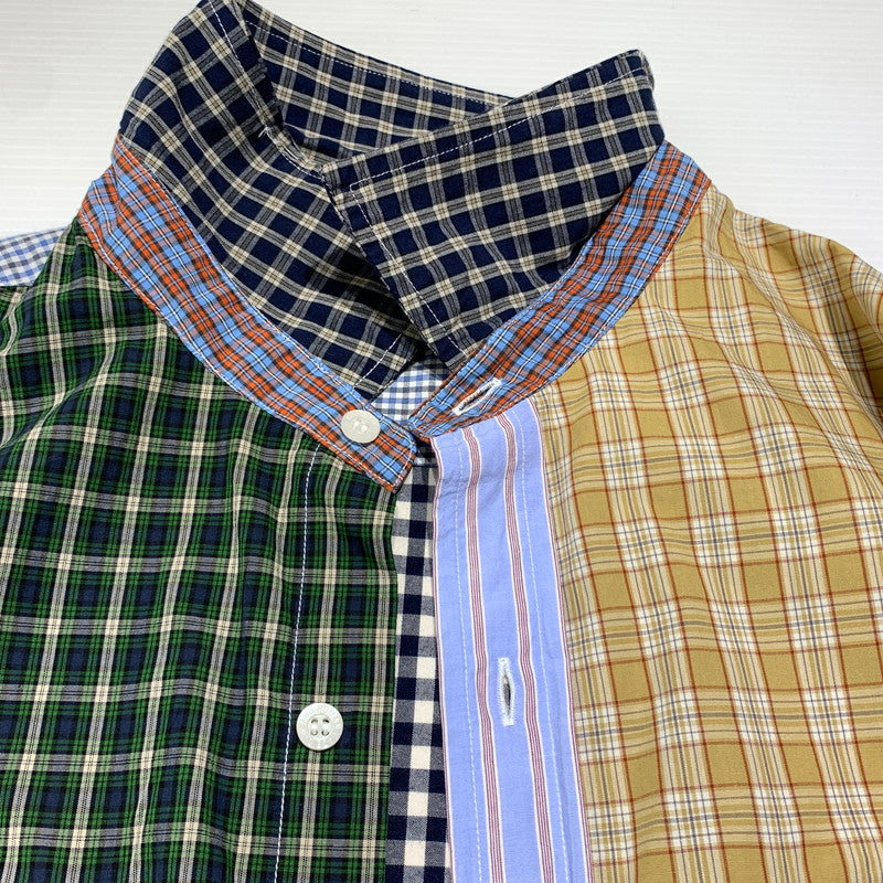 【中古品】【メンズ】 HUMANMADE ヒューマンメイド CRAZY CHECK SHIRT HM31SH002 クレイジー チェックシャツ 半袖 トップス ボタンダウン 142-260901-ko-23-teih サイズ：L カラー：マルチ 万代Net店