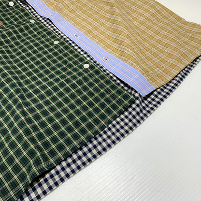 【中古品】【メンズ】 HUMANMADE ヒューマンメイド CRAZY CHECK SHIRT HM31SH002 クレイジー チェックシャツ 半袖 トップス ボタンダウン 142-260901-ko-23-teih サイズ：L カラー：マルチ 万代Net店