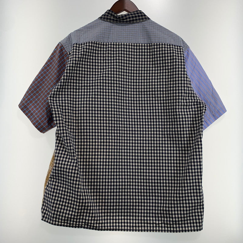 【中古品】【メンズ】 HUMANMADE ヒューマンメイド CRAZY CHECK SHIRT HM31SH002 クレイジー チェックシャツ 半袖 トップス ボタンダウン 142-260901-ko-23-teih サイズ：L カラー：マルチ 万代Net店
