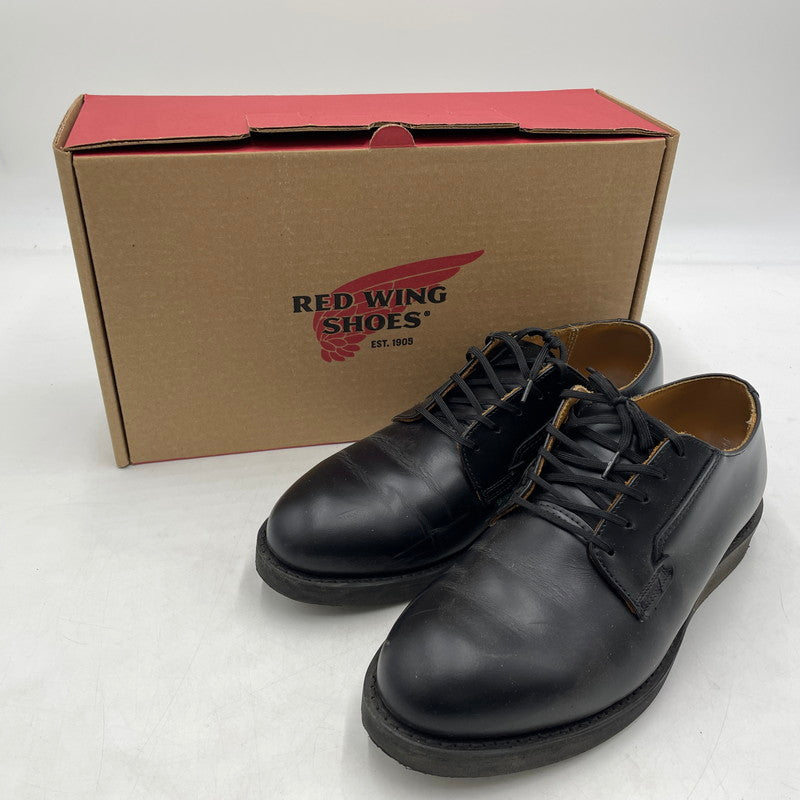 【中古品】【メンズ】 RED WING レッドウィング POSTMAN OXFORD 101 ポストマン オックスフォード シューズ 革靴 164-260904-yo-16-teih サイズ：26.5cm カラー：ブラック 万代Net店