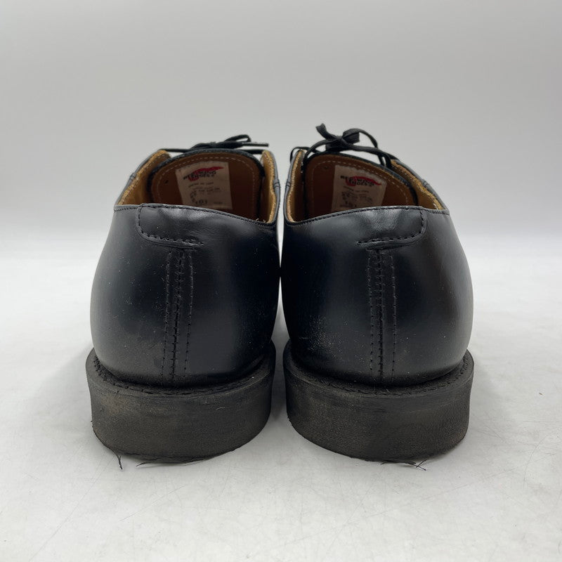 【中古品】【メンズ】 RED WING レッドウィング POSTMAN OXFORD 101 ポストマン オックスフォード シューズ 革靴 164-260904-yo-16-teih サイズ：26.5cm カラー：ブラック 万代Net店