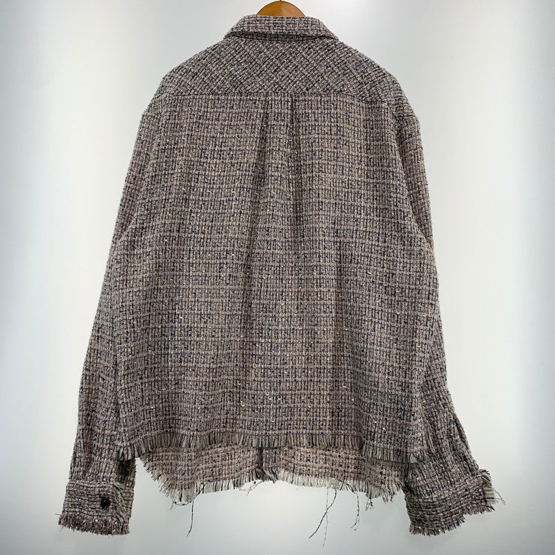 【中古品】【メンズ】 GEN_DAI ゲンダイ TWEED JACKET ツイードジャケット ライトアウター ボタンダウンシャツ 140-260901-ko-12-teih サイズ：1 カラー：マルチ 万代Net店