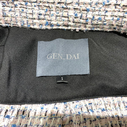 【中古品】【メンズ】 GEN_DAI ゲンダイ TWEED JACKET ツイードジャケット ライトアウター ボタンダウンシャツ 140-260901-ko-12-teih サイズ：1 カラー：マルチ 万代Net店
