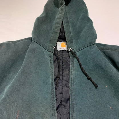 【現状渡し品】【メンズ】 Carhartt カーハート ACTIVE JACKET JQ243 アクティブジャケット アウター ワークジャケット 145-260901-ko-10-teih サイズ：L カラー：グリーン 万代Net店