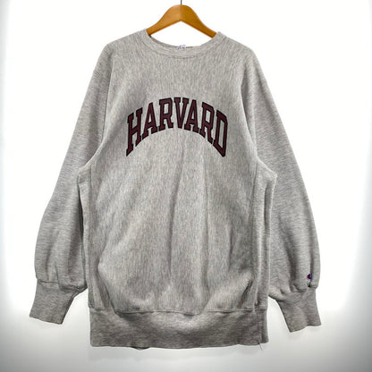 【中古品】【メンズ】 Champion チャンピオン 90's REVERSE WEAVE HARVARD SWEAT 90年代 リバースウィーブ ハーバード大学 スウェット 長袖 トップス トレーナー 刺繍タグ 145-260901-yo-02-teih サイズ：XXL カラー：グレー 万代Net店