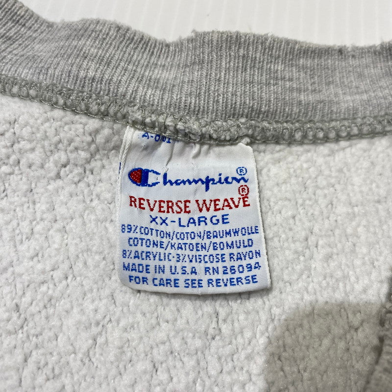 【中古品】【メンズ】 Champion チャンピオン 90's REVERSE WEAVE HARVARD SWEAT 90年代 リバースウィーブ ハーバード大学 スウェット 長袖 トップス トレーナー 刺繍タグ 145-260901-yo-02-teih サイズ：XXL カラー：グレー 万代Net店