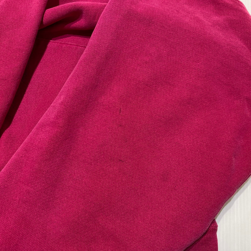 【中古品】【メンズ】 Champion チャンピオン 90's REVERSE WEAVE LOGO PARKA 90年代 リバースウィーブ ロゴ パーカー 長袖 トップス プルオーバーフーディ 刺繍タグ 145-260901-yo-03-teih サイズ：XL カラー：ラズベリーピンク 万代Net店