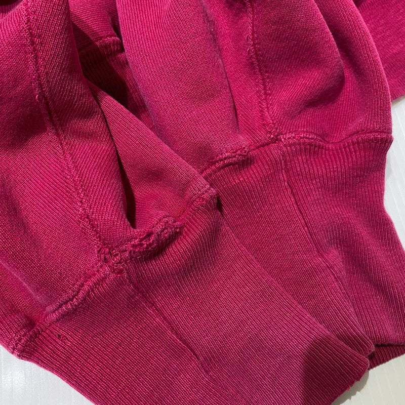 【中古品】【メンズ】 Champion チャンピオン 90's REVERSE WEAVE LOGO PARKA 90年代 リバースウィーブ ロゴ パーカー 長袖 トップス プルオーバーフーディ 刺繍タグ 145-260901-yo-03-teih サイズ：XL カラー：ラズベリーピンク 万代Net店