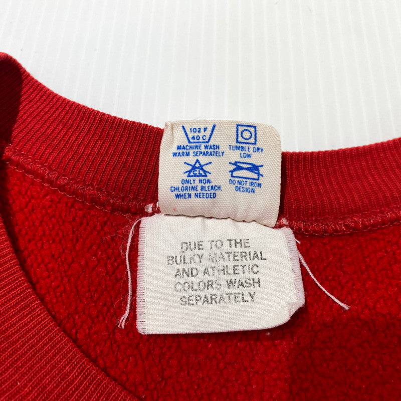 【中古品】【メンズ】 Champion チャンピオン 80's REVERSE WEAVE PENN SWEAT VINTAGE 80年代 リバースウィーブ ペン スウェット 長袖 トップス トレーナー トリコタグ 2枚タグ ヴィンテージ 145-260901-yo-01-teih サイズ：XL カラー：レッド 万代Net店
