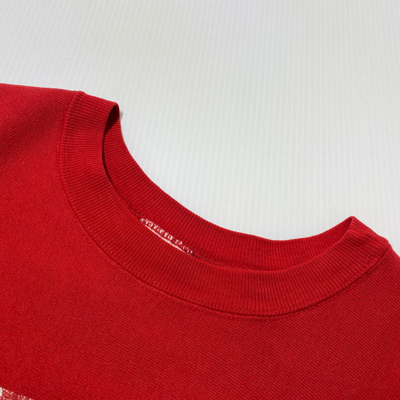 【中古品】【メンズ】 Champion チャンピオン 80's REVERSE WEAVE PENN SWEAT VINTAGE 80年代 リバースウィーブ ペン スウェット 長袖 トップス トレーナー トリコタグ 2枚タグ ヴィンテージ 145-260901-yo-01-teih サイズ：XL カラー：レッド 万代Net店