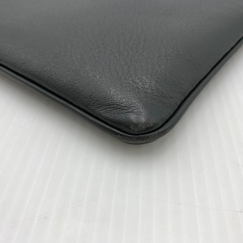 【中古品】【メンズ/レディース】 BALENCIAGA バレンシアガ 485110 ショッピング クリップ カバン クラッチバッグ レザーセカンドバッグ 180-260914-ko-07-teih カラー：グレー 万代Net店