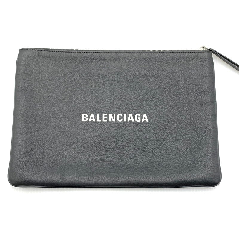 【中古品】【メンズ/レディース】 BALENCIAGA バレンシアガ 485110 ショッピング クリップ カバン クラッチバッグ レザーセカンドバッグ 180-260914-ko-07-teih カラー：グレー 万代Net店