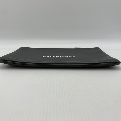 【中古品】【メンズ/レディース】 BALENCIAGA バレンシアガ 485110 ショッピング クリップ カバン クラッチバッグ レザーセカンドバッグ 180-260914-ko-07-teih カラー：グレー 万代Net店