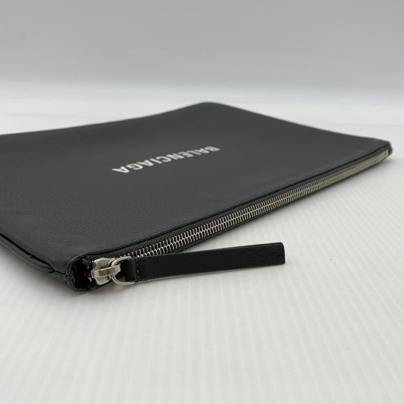 【中古品】【メンズ/レディース】 BALENCIAGA バレンシアガ 485110 ショッピング クリップ カバン クラッチバッグ レザーセカンドバッグ 180-260914-ko-07-teih カラー：グレー 万代Net店