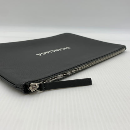 【中古品】【メンズ/レディース】 BALENCIAGA バレンシアガ 485110 ショッピング クリップ カバン クラッチバッグ レザーセカンドバッグ 180-260914-ko-07-teih カラー：グレー 万代Net店