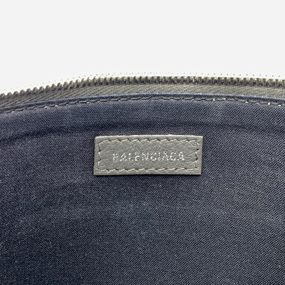 【中古品】【メンズ/レディース】 BALENCIAGA バレンシアガ 485110 ショッピング クリップ カバン クラッチバッグ レザーセカンドバッグ 180-260914-ko-07-teih カラー：グレー 万代Net店