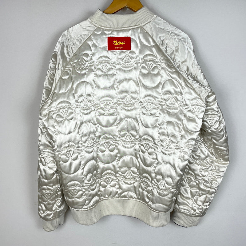 【中古品】【メンズ】 CREAM SODA クリームソーダ REVERSIBLE BECCHINN SUKAJANN リバーシブル ベッチン スカジャン アウター 145-260902-sa-06-teih サイズ：L カラー：ブラックシルバー 万代Net店