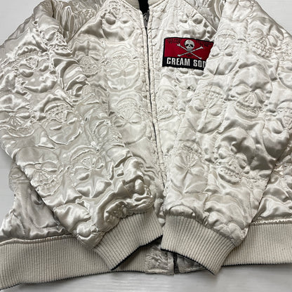 【中古品】【メンズ】 CREAM SODA クリームソーダ REVERSIBLE BECCHINN SUKAJANN リバーシブル ベッチン スカジャン アウター 145-260902-sa-06-teih サイズ：L カラー：ブラックシルバー 万代Net店