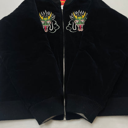 【中古品】【メンズ】 CREAM SODA クリームソーダ REVERSIBLE BECCHINN SUKAJANN リバーシブル ベッチン スカジャン アウター 145-260902-sa-06-teih サイズ：L カラー：ブラックシルバー 万代Net店