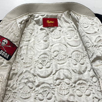 【中古品】【メンズ】 CREAM SODA クリームソーダ REVERSIBLE BECCHINN SUKAJANN リバーシブル ベッチン スカジャン アウター 145-260902-sa-06-teih サイズ：L カラー：ブラックシルバー 万代Net店