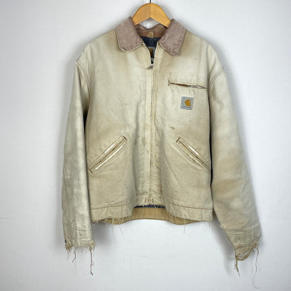 【ジャンク品】【メンズ】 CARHARTT カーハート DETROIT JACKET デトロイト ジャケット アウター 145-260902-sa-05-teih サイズ：不明 カラー：ベージュ 万代Net店