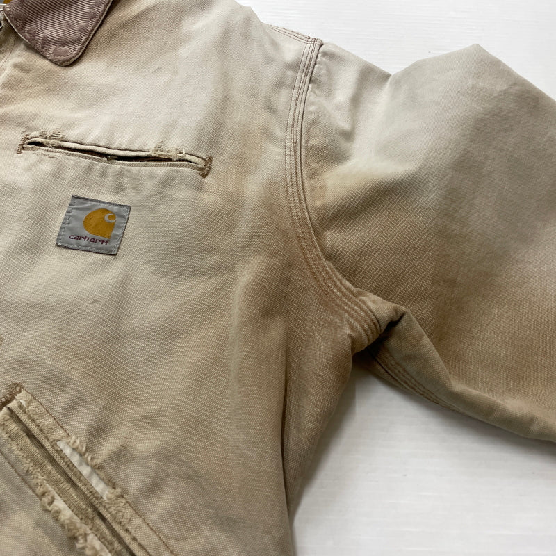 【ジャンク品】【メンズ】 CARHARTT カーハート DETROIT JACKET デトロイト ジャケット アウター 145-260902-sa-05-teih サイズ：不明 カラー：ベージュ 万代Net店