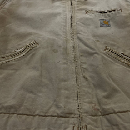 【ジャンク品】【メンズ】 CARHARTT カーハート DETROIT JACKET デトロイト ジャケット アウター 145-260902-sa-05-teih サイズ：不明 カラー：ベージュ 万代Net店