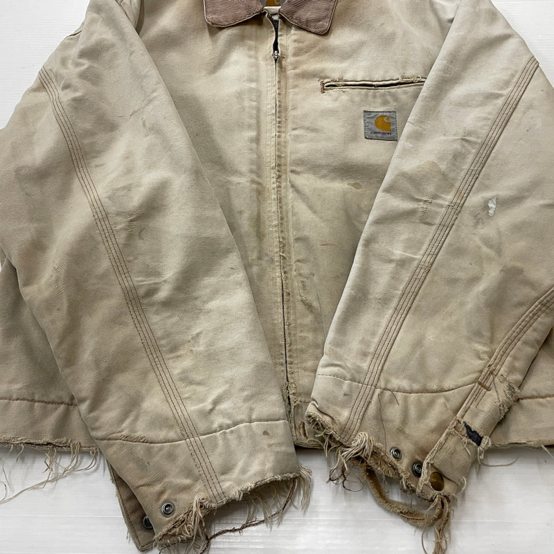 【ジャンク品】【メンズ】 CARHARTT カーハート DETROIT JACKET デトロイト ジャケット アウター 145-260902-sa-05-teih サイズ：不明 カラー：ベージュ 万代Net店